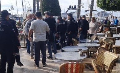 Bodrum'da onlarca kişinin gözü önünde vurdu