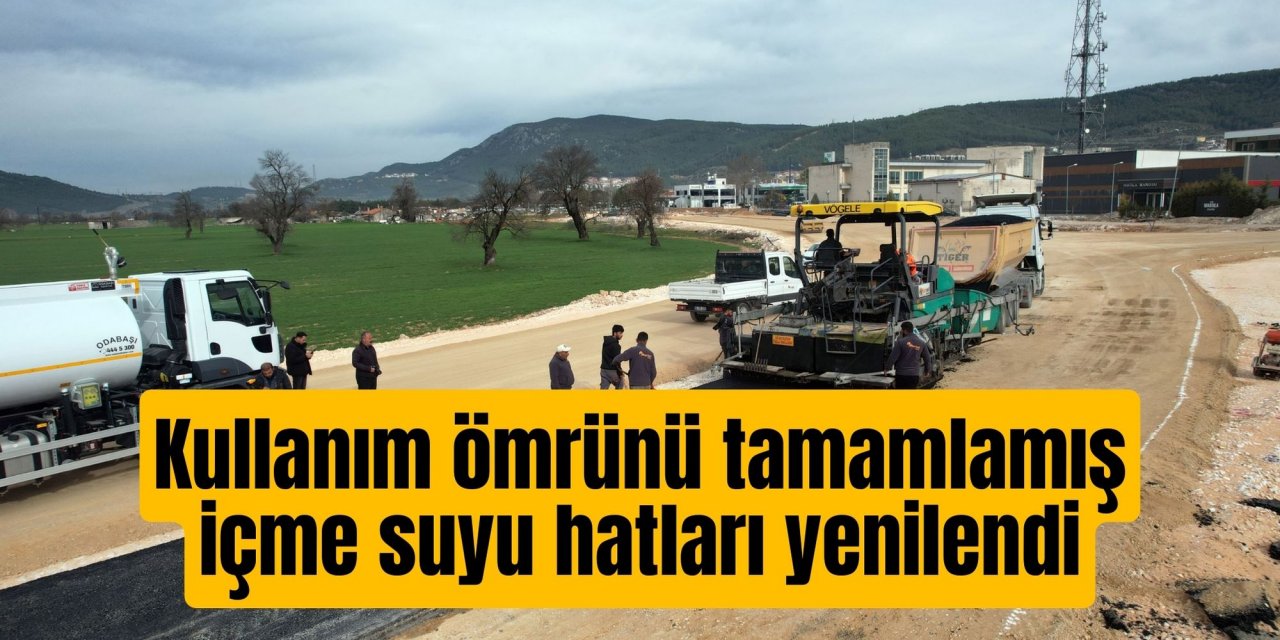 Kullanım ömrünü tamamlamış içme suyu hatları yenilendi