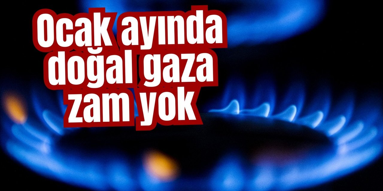 Ocak ayında doğal gaza zam yok