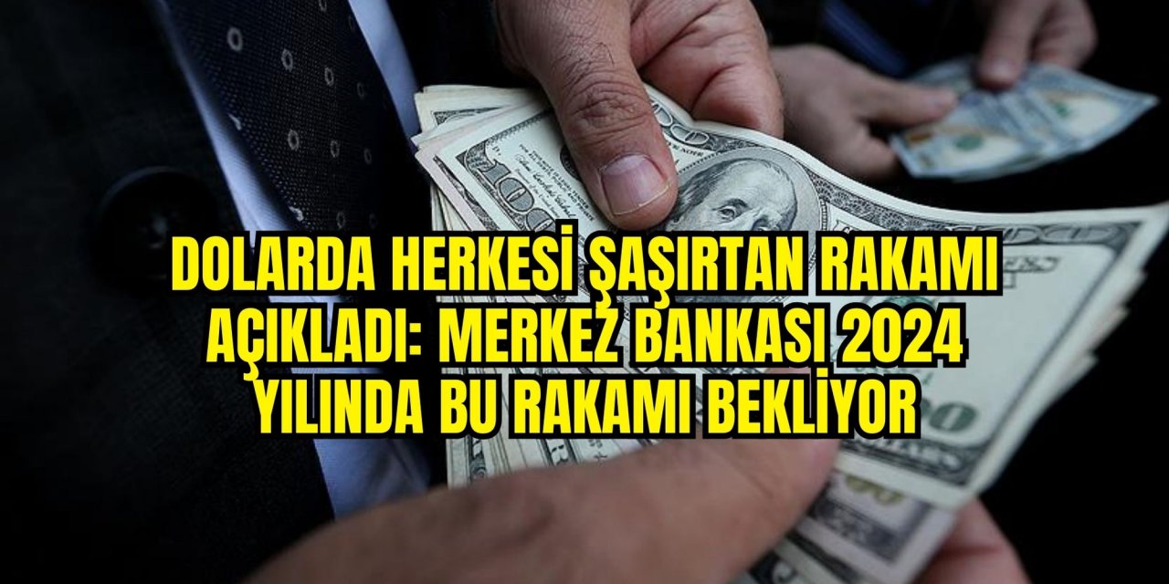 Dolarda herkesi şaşırtan rakamı açıkladı: Merkez Bankası 2024 yılında bu rakamı bekliyor