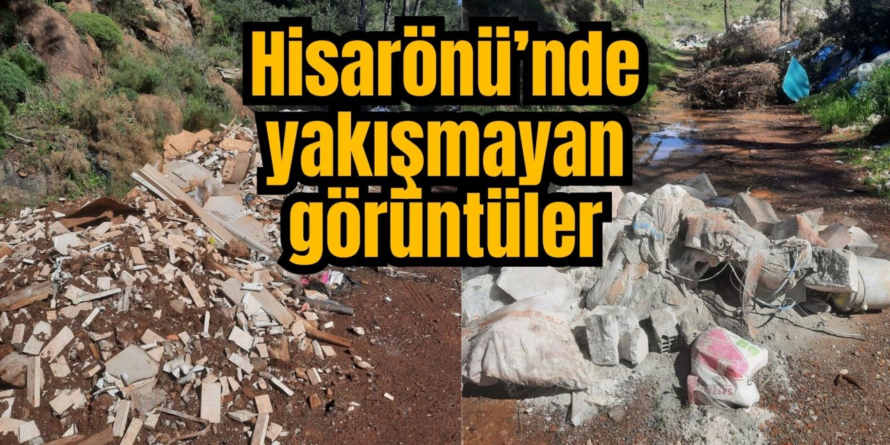 Hisarönü’nde yakışmayan görüntüler