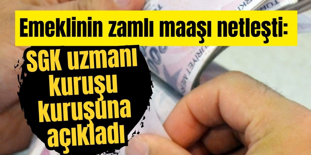 Emeklinin zamlı maaşı netleşti: SGK uzmanı kuruşu kuruşuna açıkladı