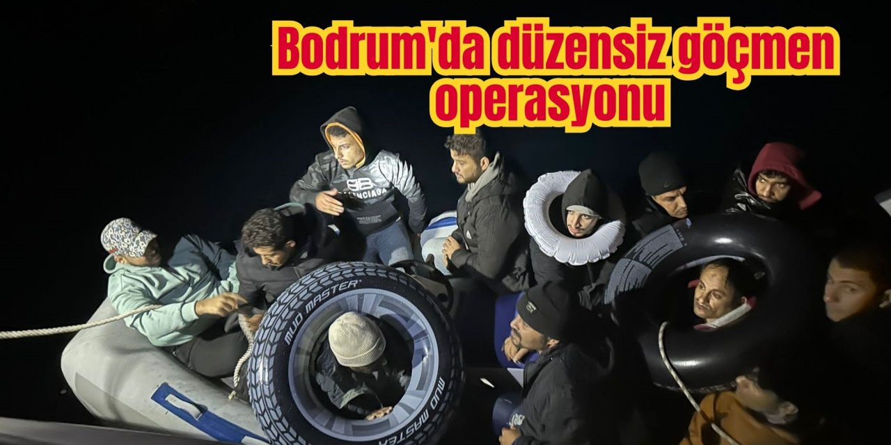 Bodrum'da düzensiz göçmen operasyonu