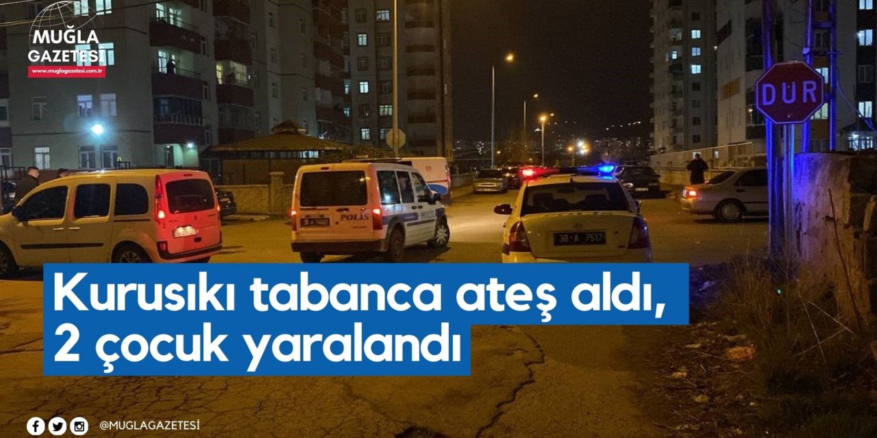 Kurusıkı tabanca ateş aldı, 2 çocuk yaralandı
