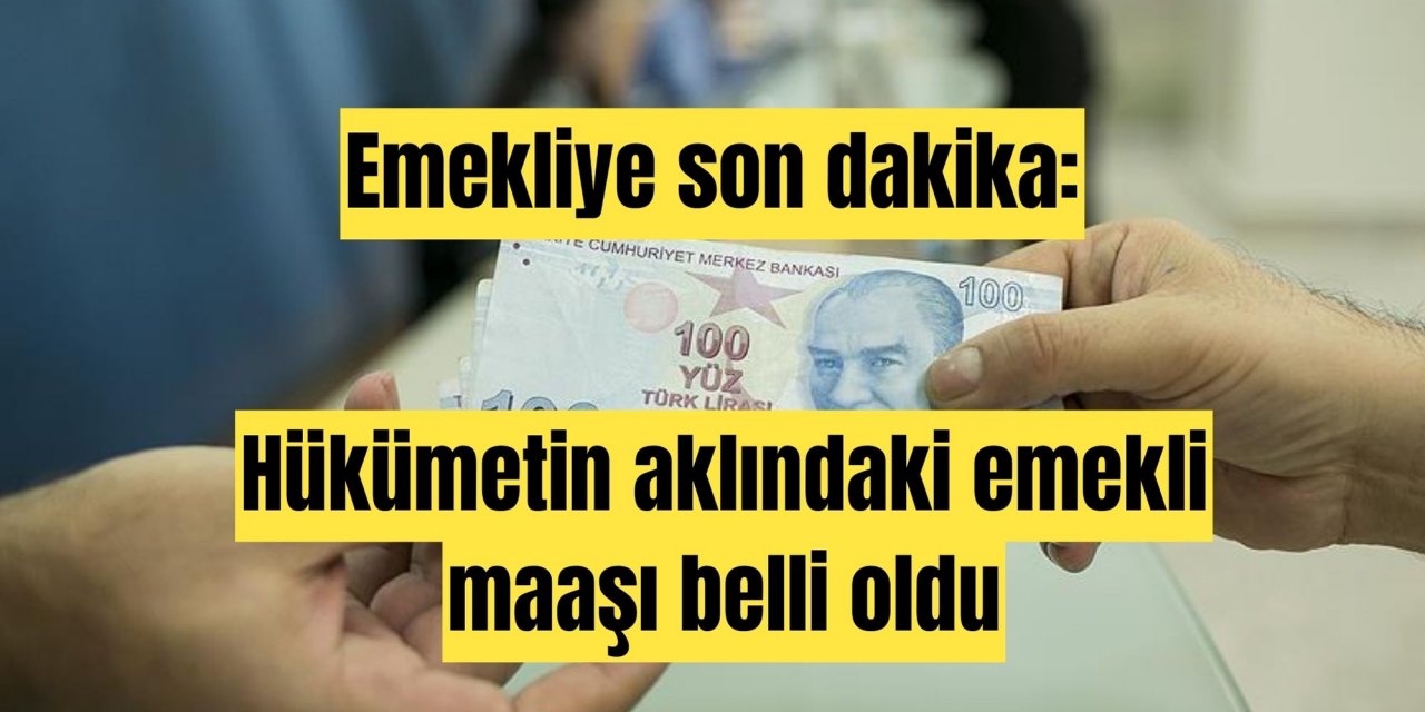 Emekliye son dakika: Hükümetin aklındaki emekli maaşı belli oldu