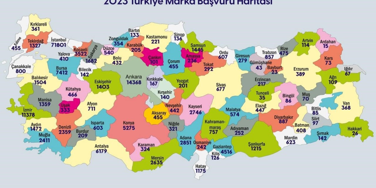 Bir yılda 16 bin 433 patent başvurusu yapıldı