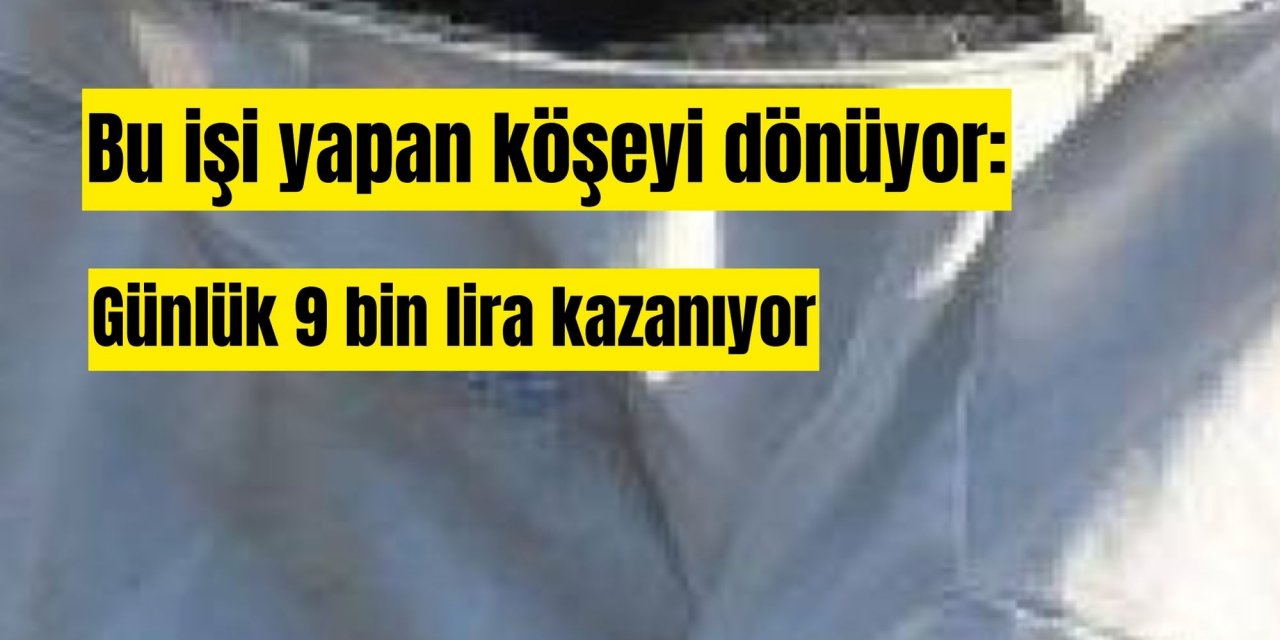 Bu işi yapan köşeyi dönüyor: Günlük 9 bin lira kazanıyor