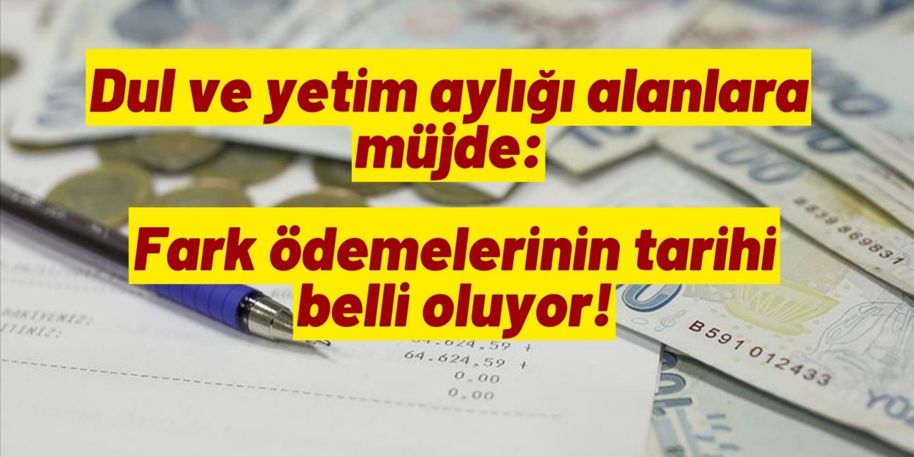 Dul ve yetim aylığı alanlara müjde: Fark ödemelerinin tarihi belli oluyor!