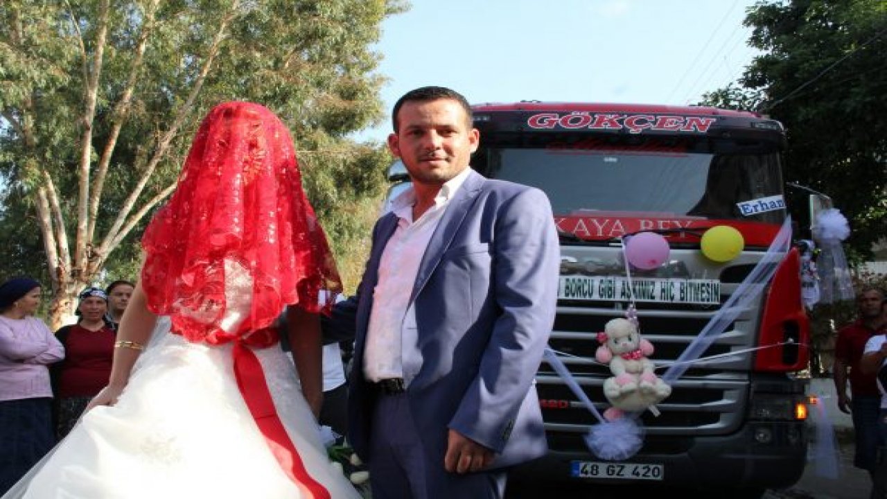 Tır gelin arabası oldu
