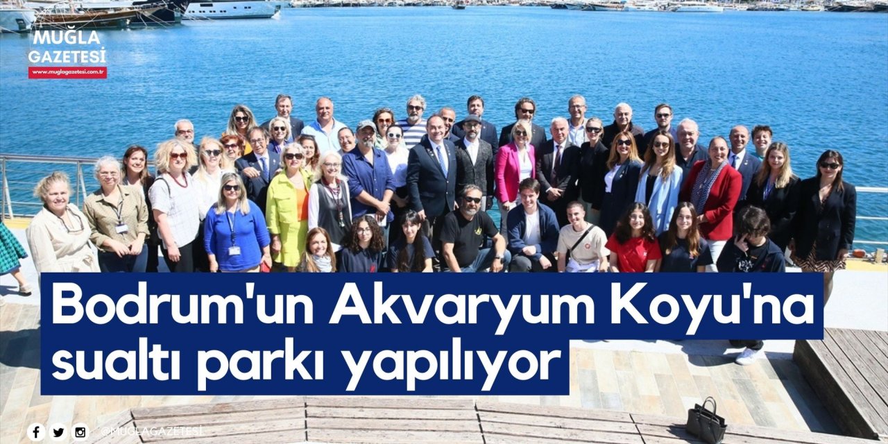 Bodrum'un Akvaryum Koyu'na sualtı parkı yapılıyor