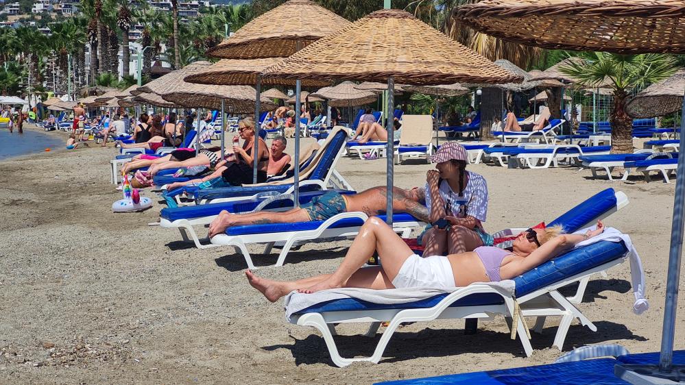 Bodrum sahillerinde bayram hareketliliği