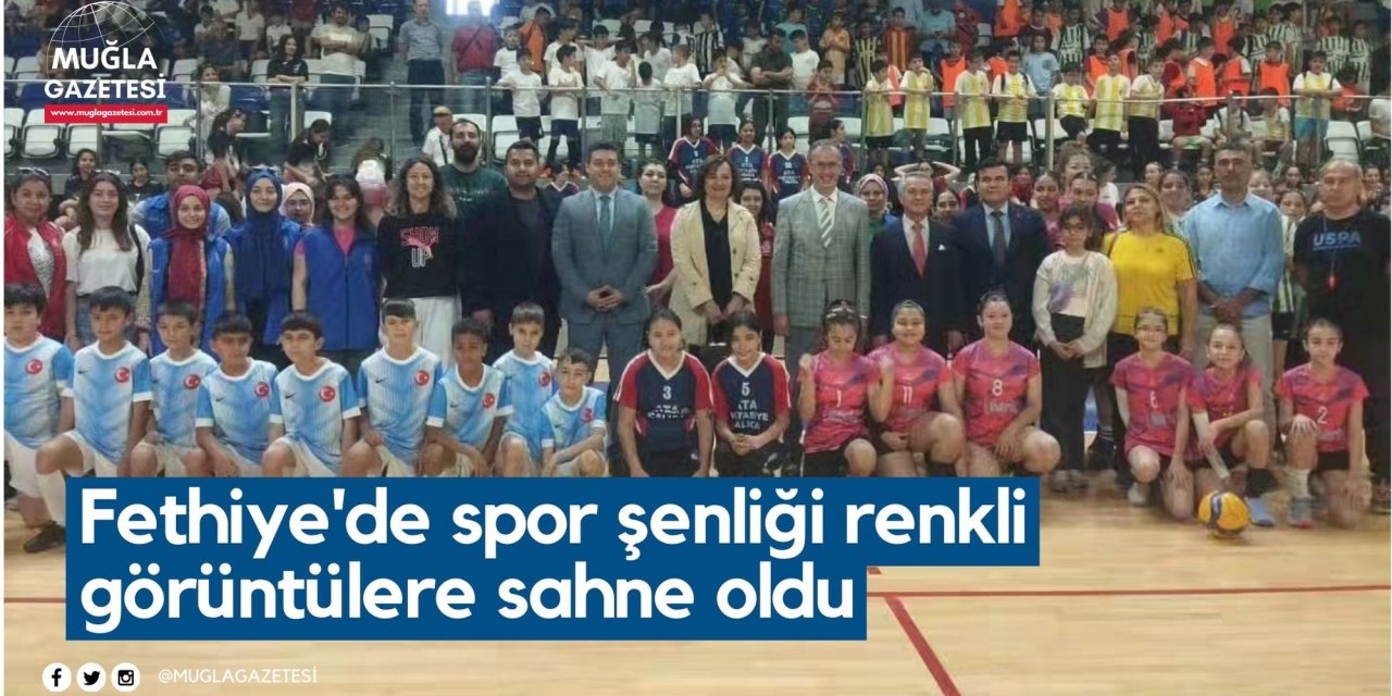 Fethiye'de spor şenliği renkli görüntülere sahne oldu