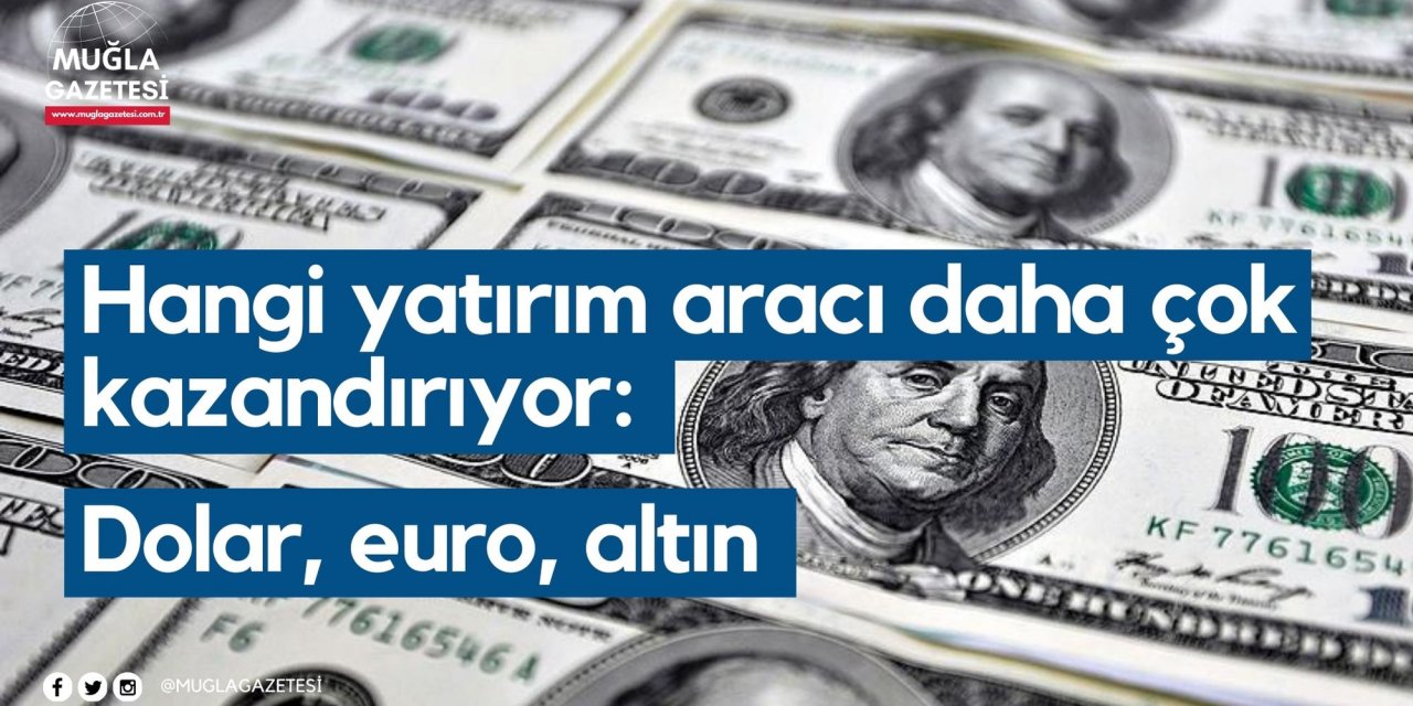 Hangi yatırım aracı daha çok kazandırıyor: Dolar, euro, altın