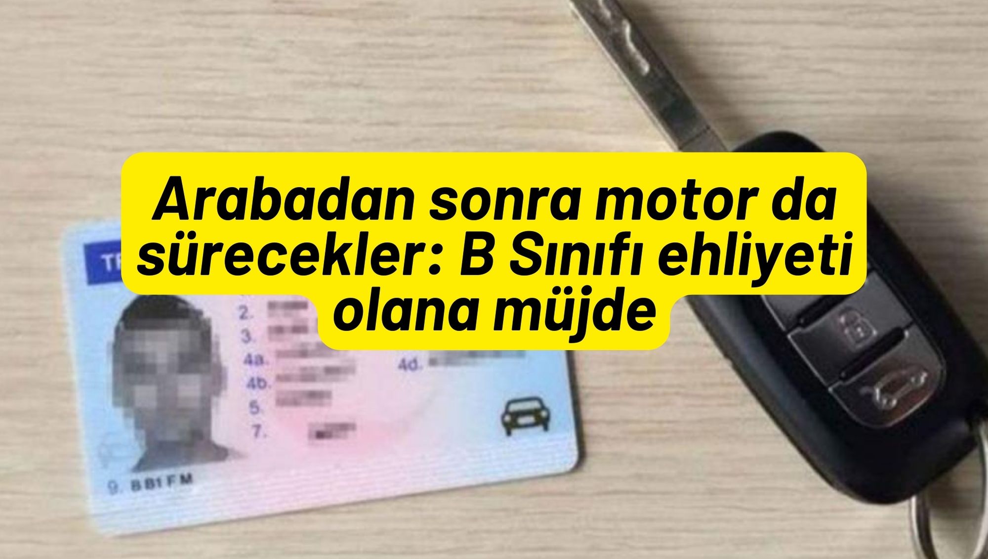 Arabadan sonra motor da sürecekler: B Sınıfı ehliyeti olana müjde