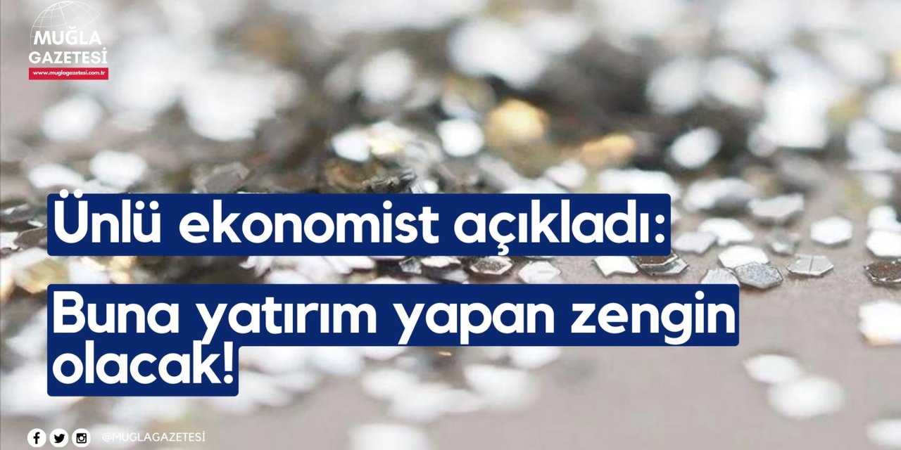 Ünlü ekonomist açıkladı: Buna yatırım yapan zengin olacak!