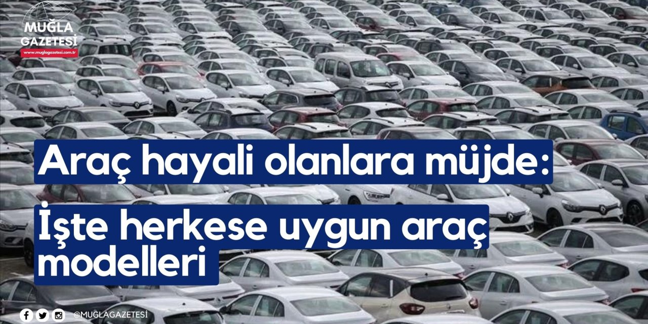 Araç hayali olanlara müjde: İşte herkese uygun araç modelleri