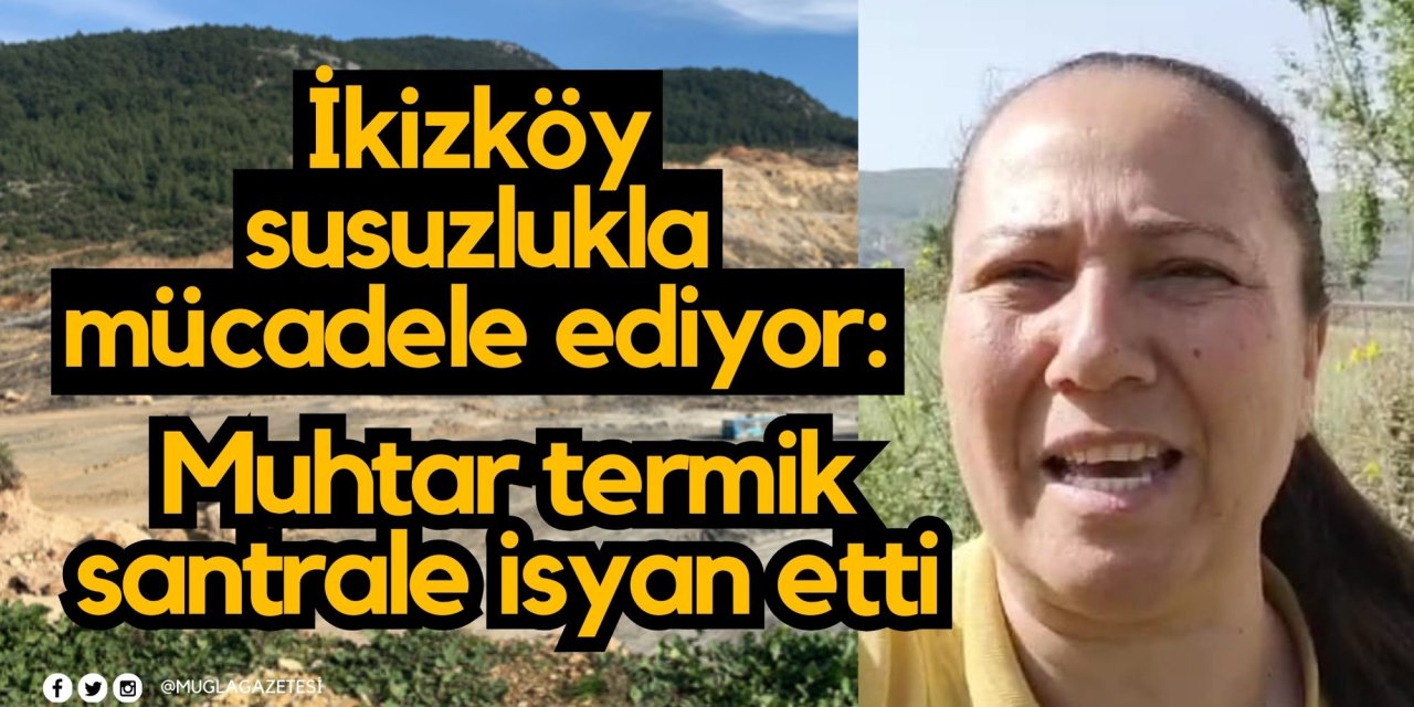 İkizköy susuzlukla mücadele ediyor: Muhtar termik santrale isyan etti