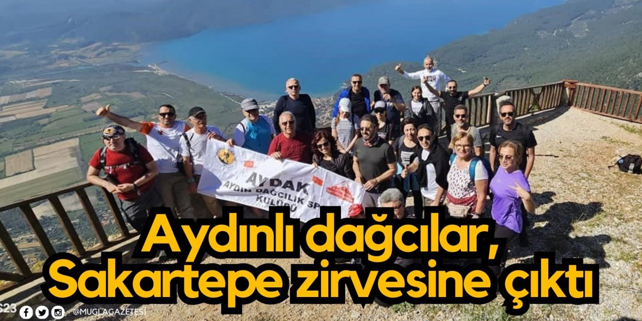Aydınlı dağcılar, Sakartepe zirvesine çıktı