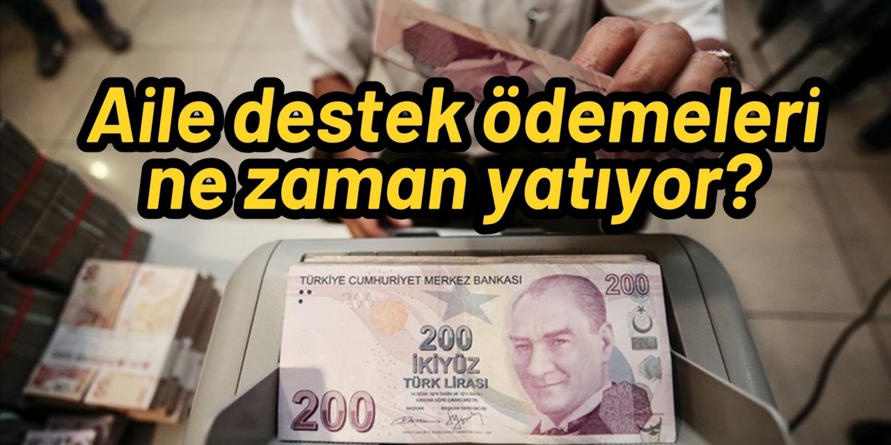 Aile destek ödemeleri ne zaman yatıyor?