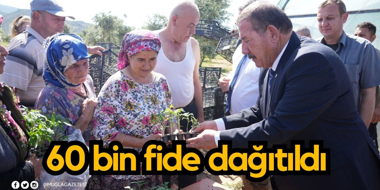 Milas'ta 60 bin fide dağıtıldı