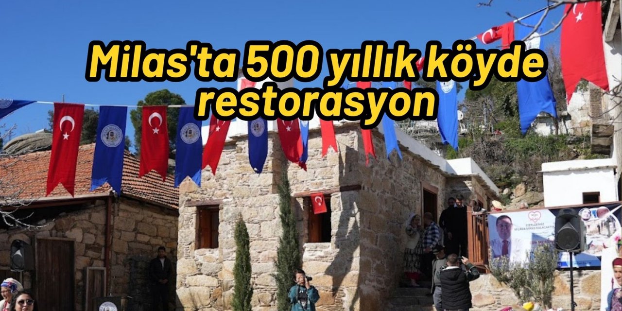 Milas'ta 500 yıllık köyde restorasyon