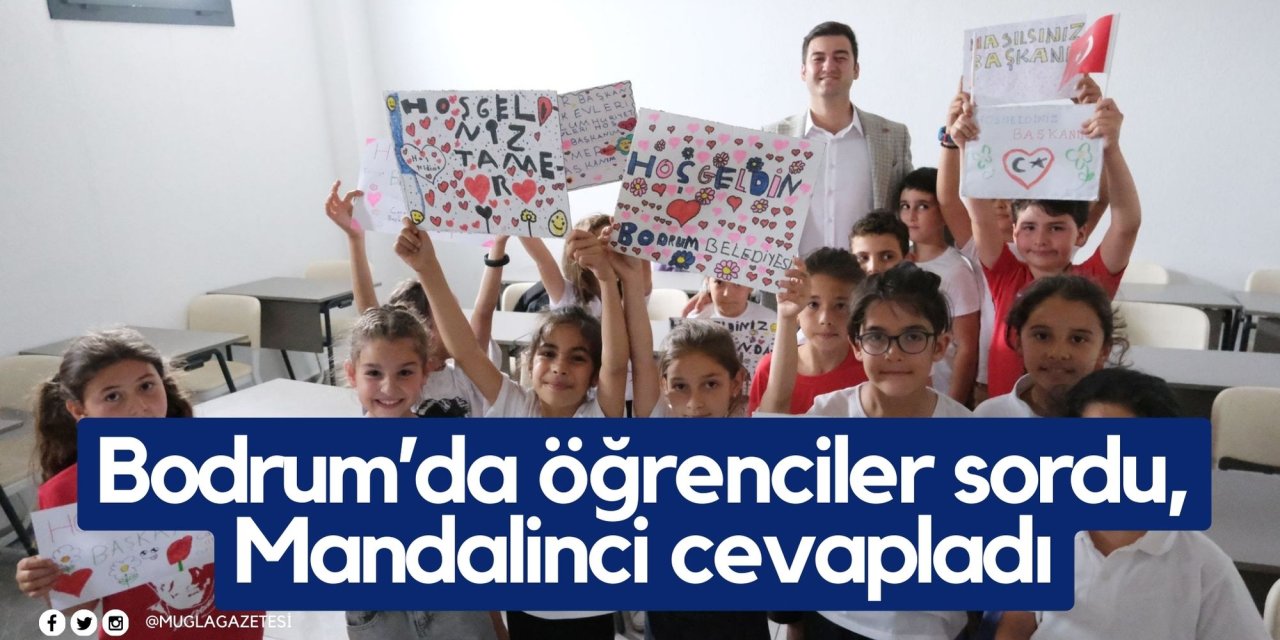 Bodrum’da öğrenciler sordu, Mandalinci cevapladı