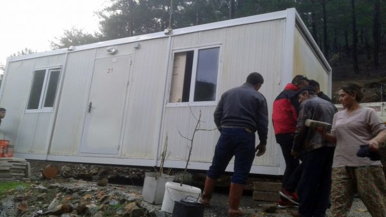 Arıcılar’da iki aileye konteynır