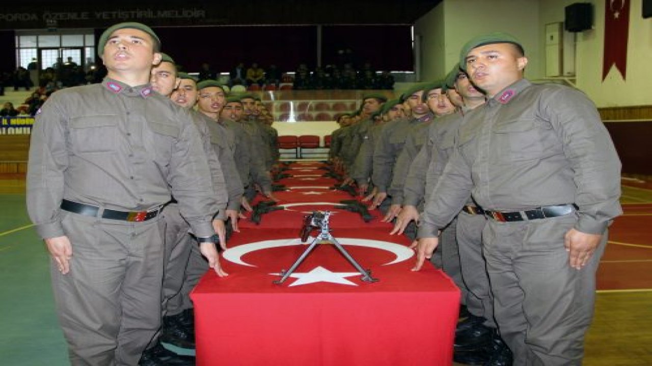 Kısa dönem askerler yemin etti