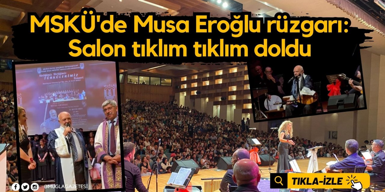 MSKÜ'de Musa Eroğlu rüzgarı: Salon tıklım tıklım doldu