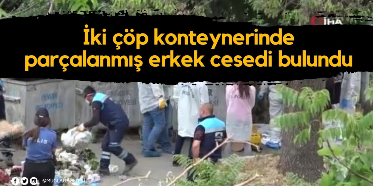 İki çöp konteynerinde parçalanmış erkek cesedi bulundu