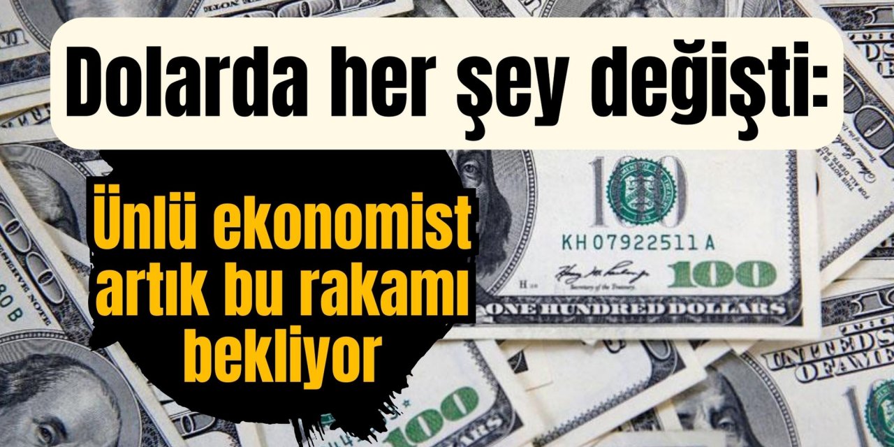 Dolarda her şey değişti: Ünlü ekonomist artık bu rakamı bekliyor