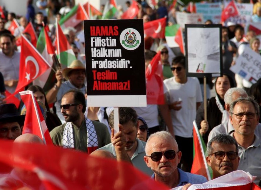 Fethiye'de Filistin'e Destek Yürüyüşü