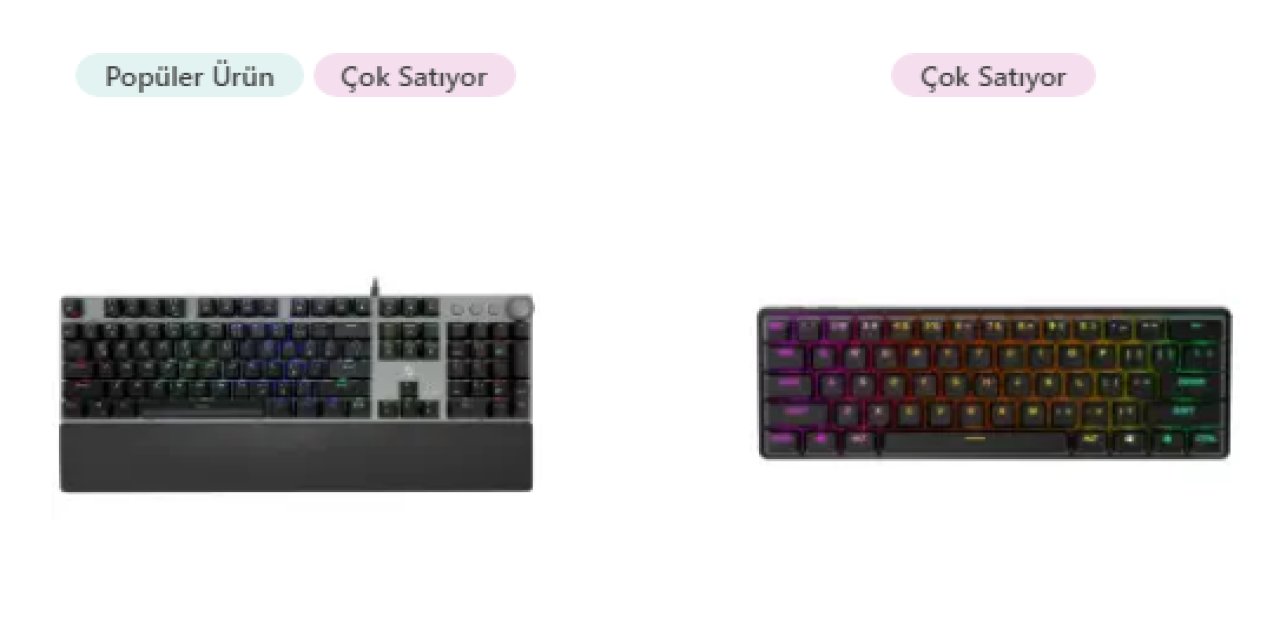 Mekanik Switch Gaming Klavye