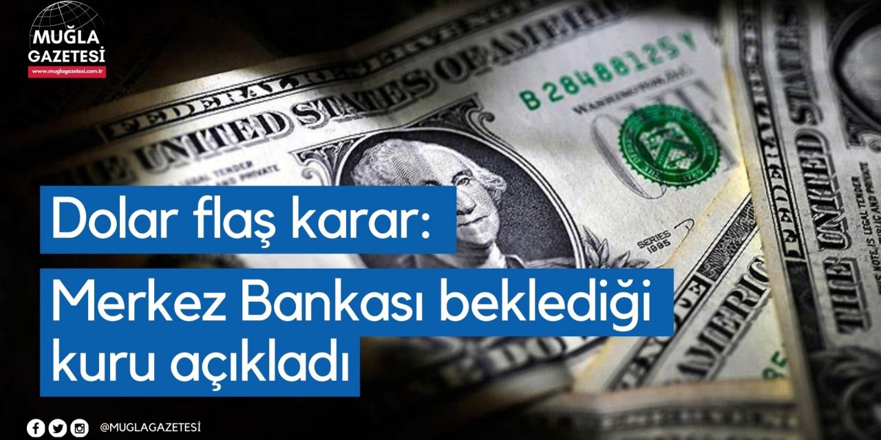 Dolar flaş karar: Merkez Bankası beklediği kuru açıkladı