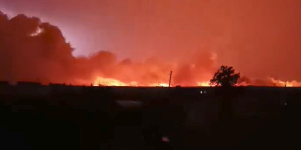 TİGEM arazisinde büyük yangın