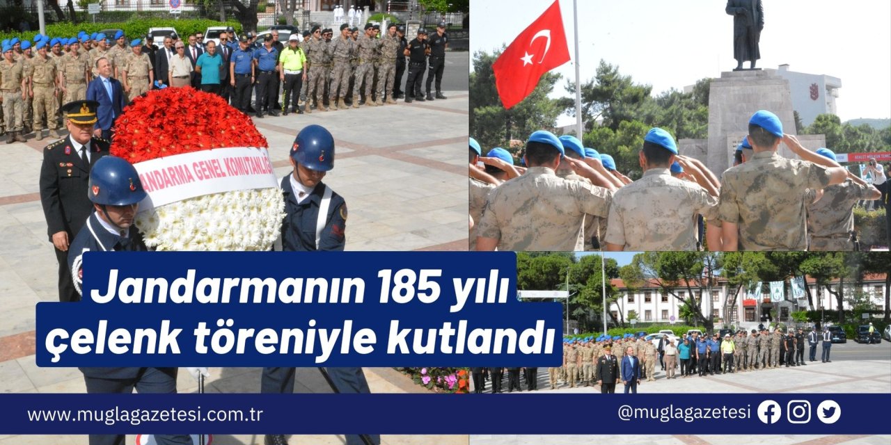 Jandarmanın 185 yılı çelenk töreniyle kutlandı