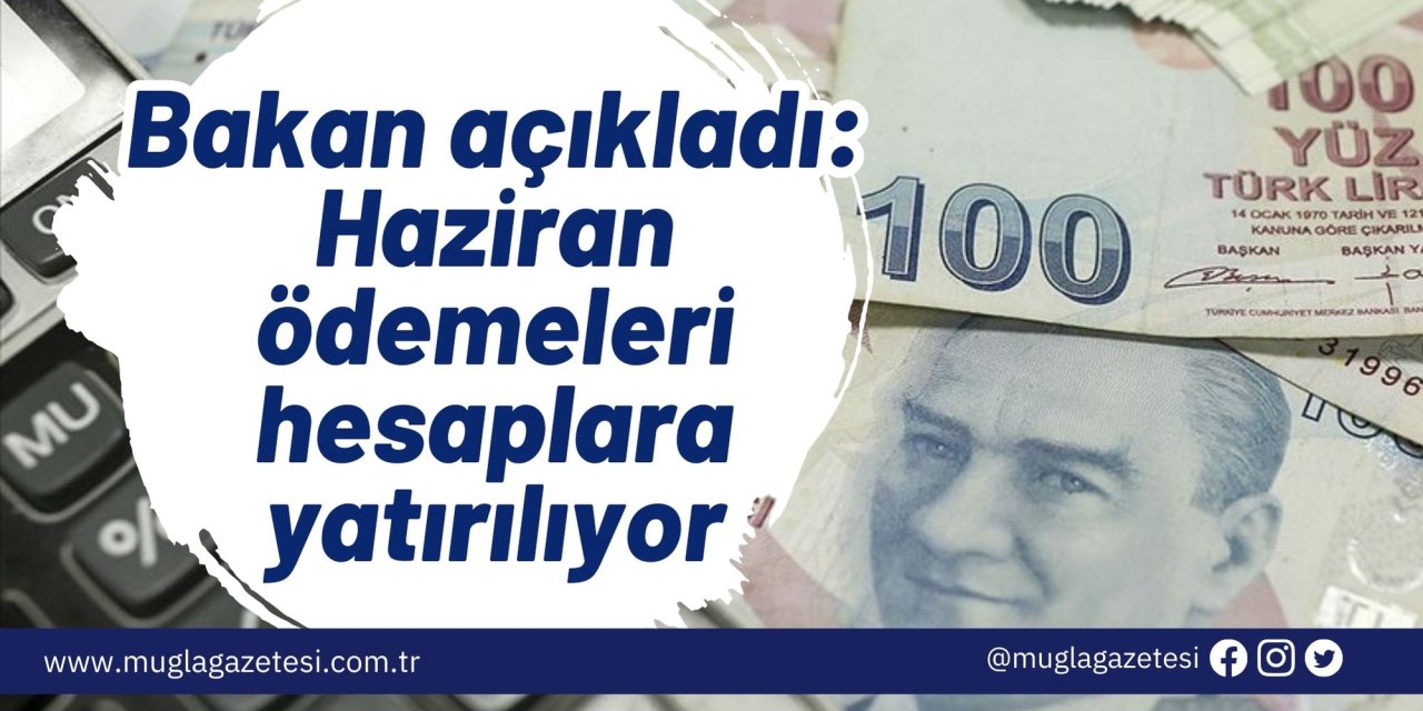 Bakan açıkladı: Haziran ödemeleri hesaplara yatırılıyor