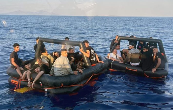 Datça'da 28 kişi kurtarıldı! 2'si çocuk