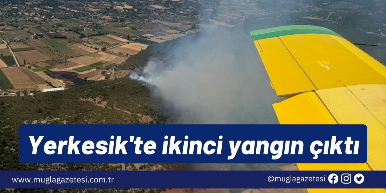 Yerkesik'te ikinci yangın çıktı