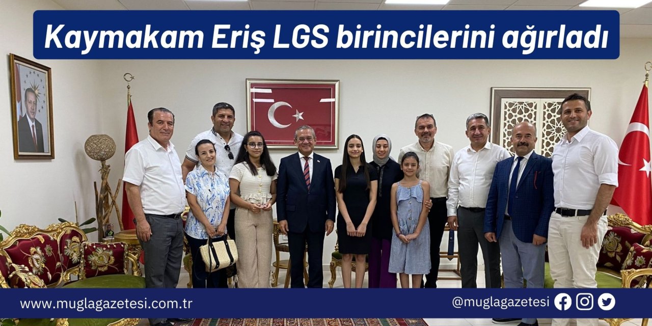 Kaymakam Eriş LGS birincilerini ağırladı