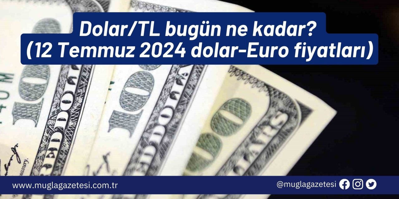 Dolar/TL bugün ne kadar? (12 Temmuz 2024 dolar-Euro fiyatları)
