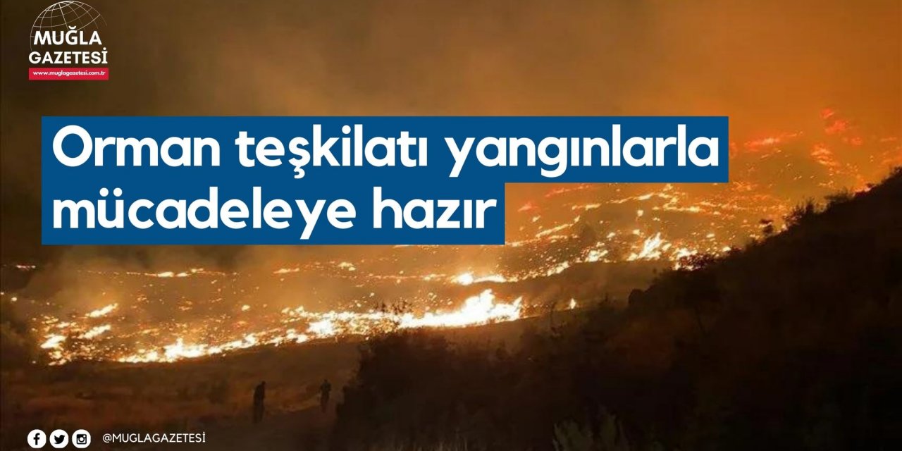 Orman teşkilatı yangınlarla mücadeleye hazır