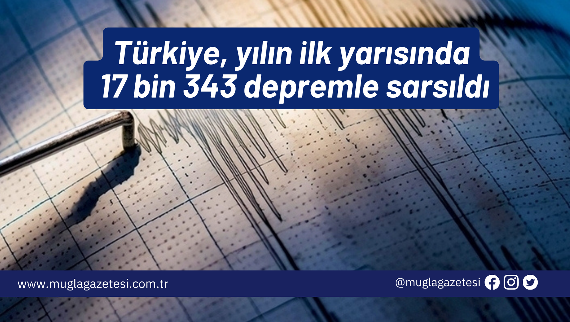 Türkiye, yılın ilk yarısında 17 bin 343 depremle sarsıldı
