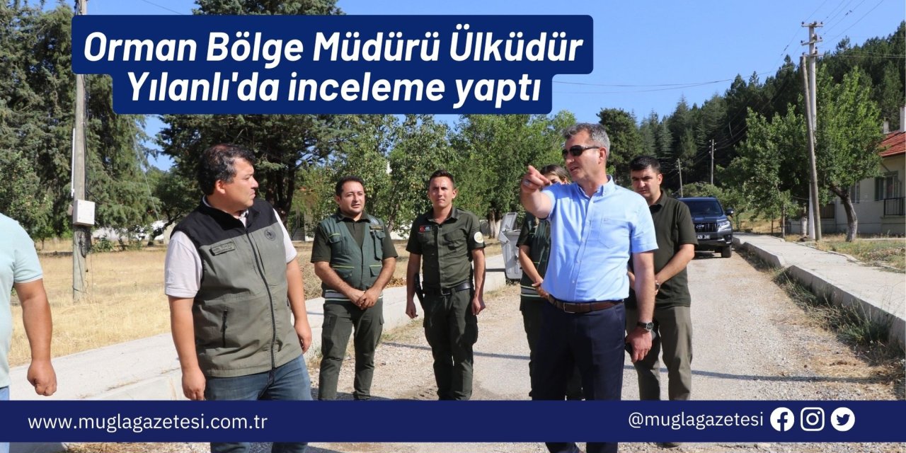 Orman Bölge Müdürü Ülküdür Yılanlı'da inceleme yaptı