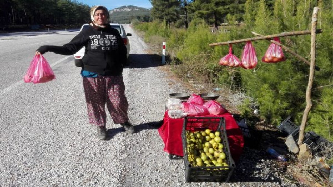 Doğal ürünler satıyorlar