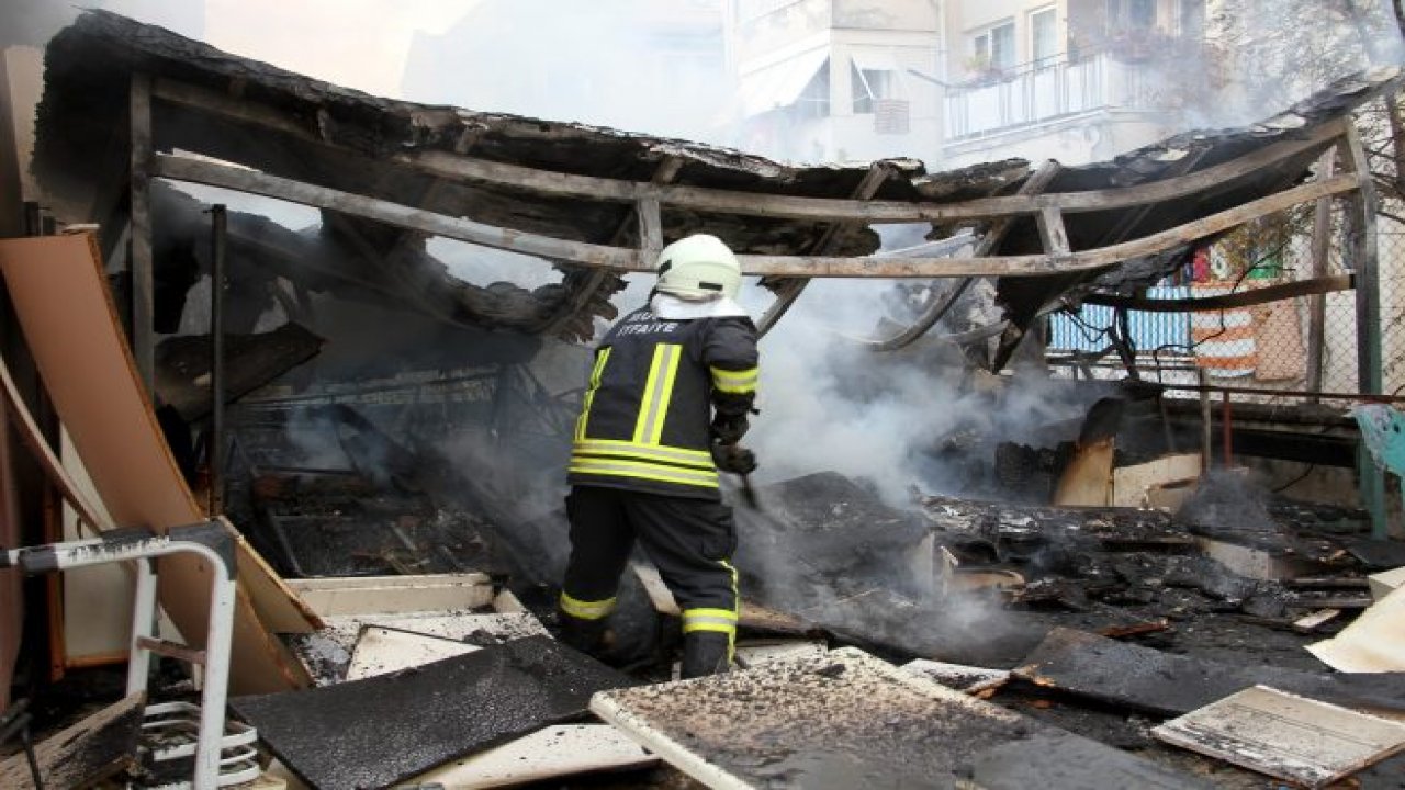 Kapatılan FETÖ yurdunda yangın