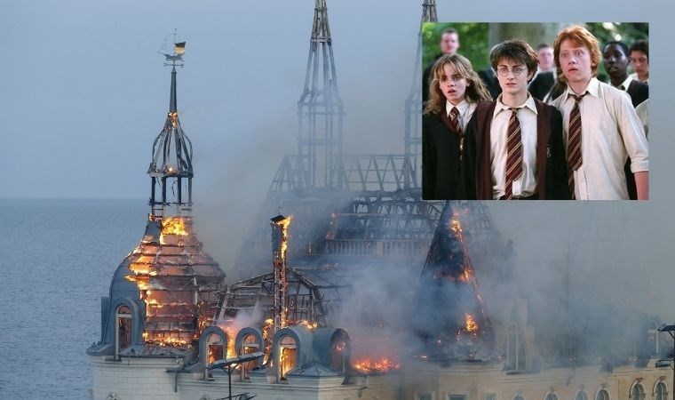 'Harry Potter Kalesi' kül oldu