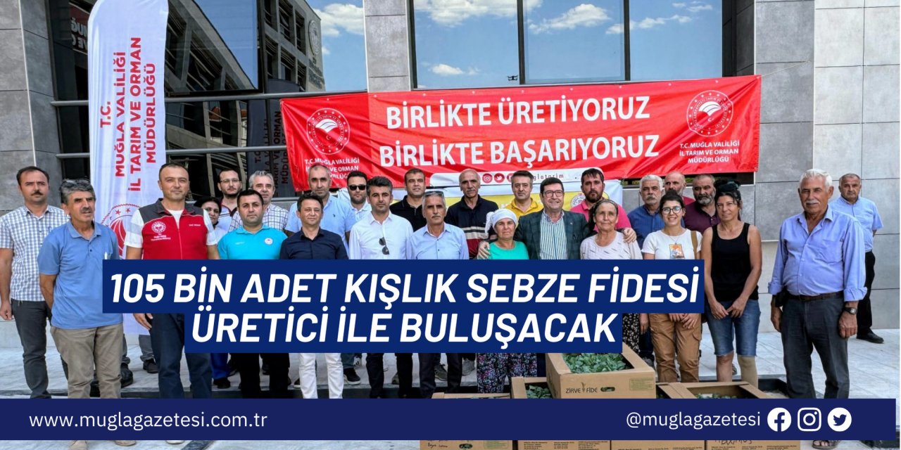 105 BİN ADET KIŞLIK SEBZE FİDESİ ÜRETİCİ İLE BULUŞACAK