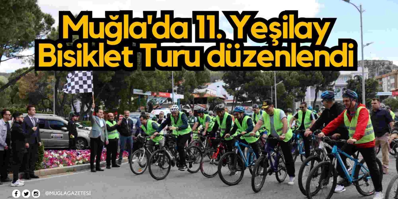 Muğla'da 11. Yeşilay Bisiklet Turu düzenlendi