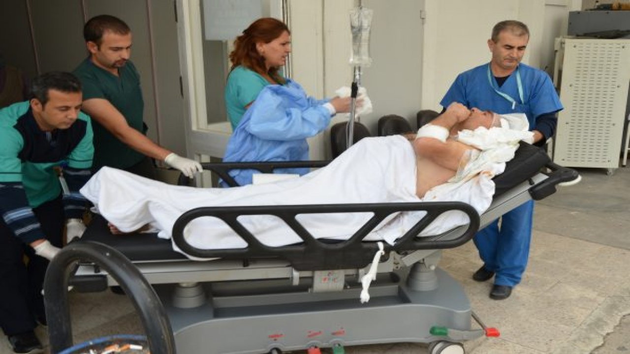 Tırın çarptığı sürücü ağır yaralandı